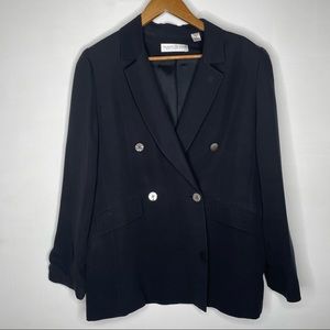 Valerie Stevens Collection Silk double breasted blazer Vintage